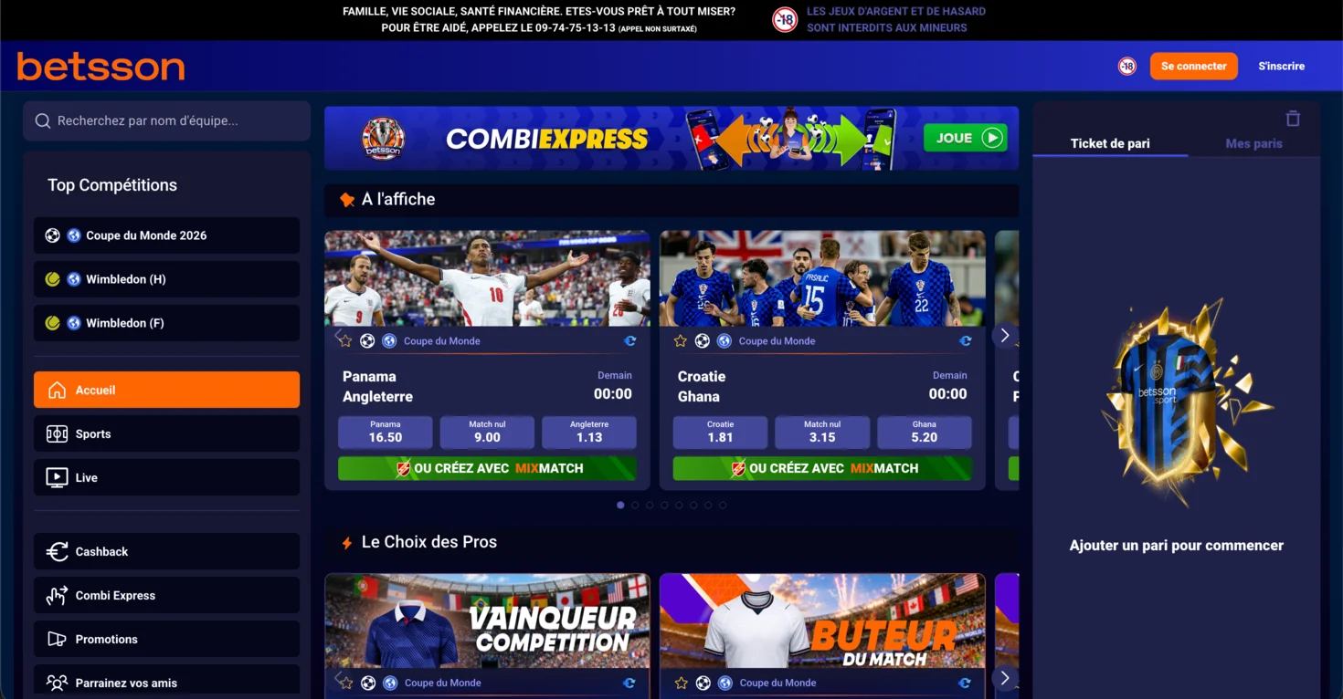 Betsson : nouveau casino en ligne France