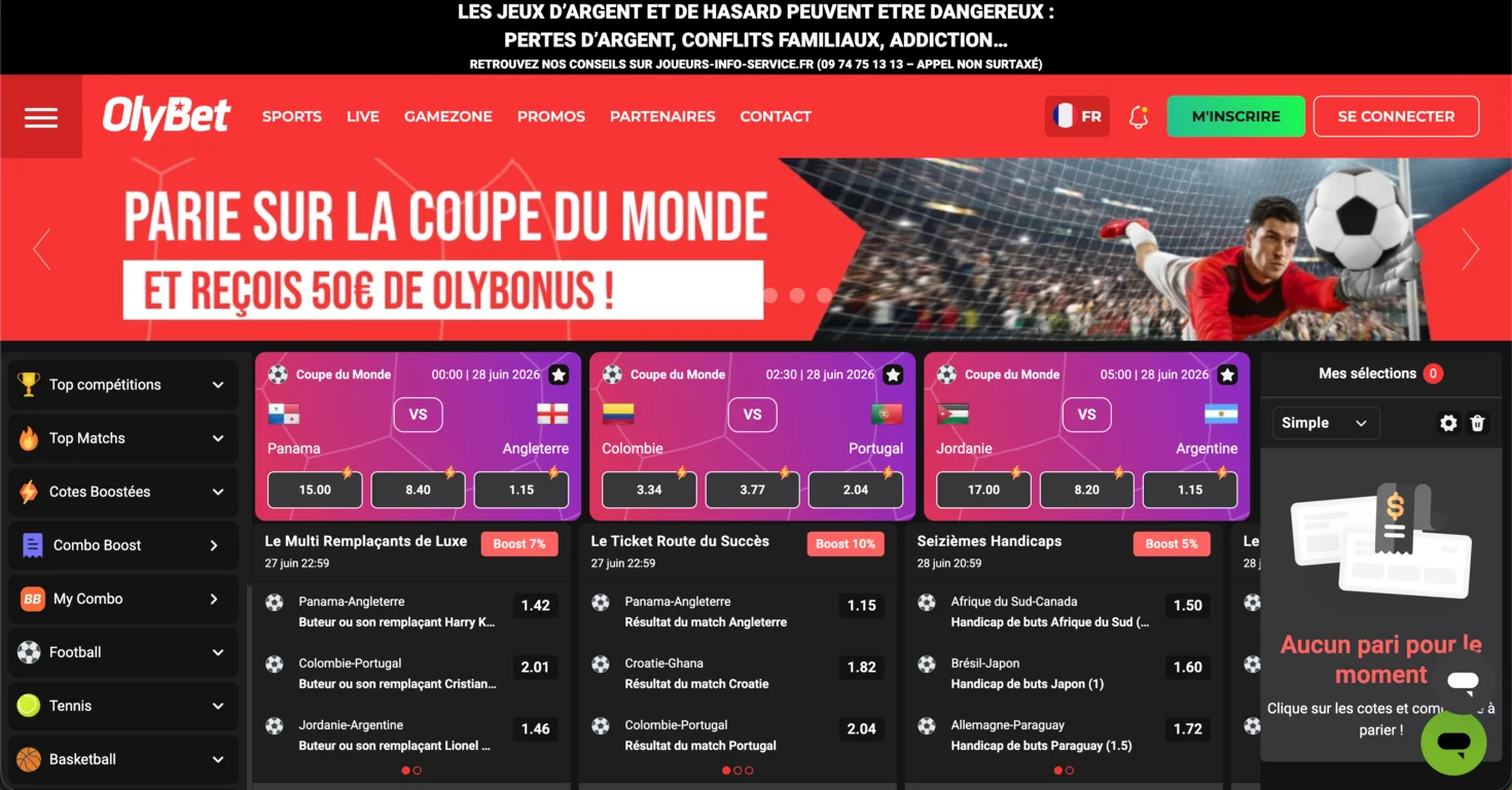 OlyBet : nouveau casino en ligne français