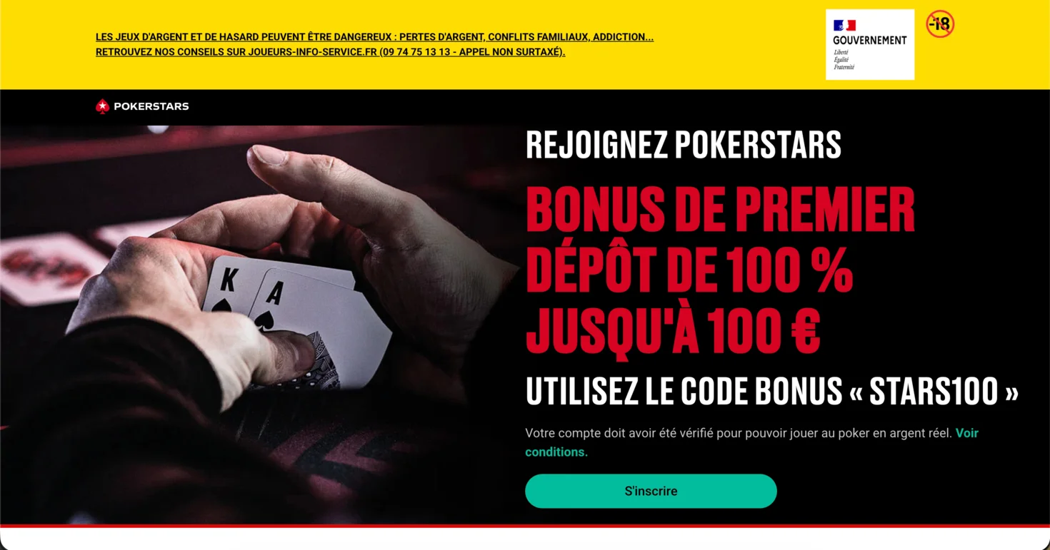 PokerStars : casino en ligne France